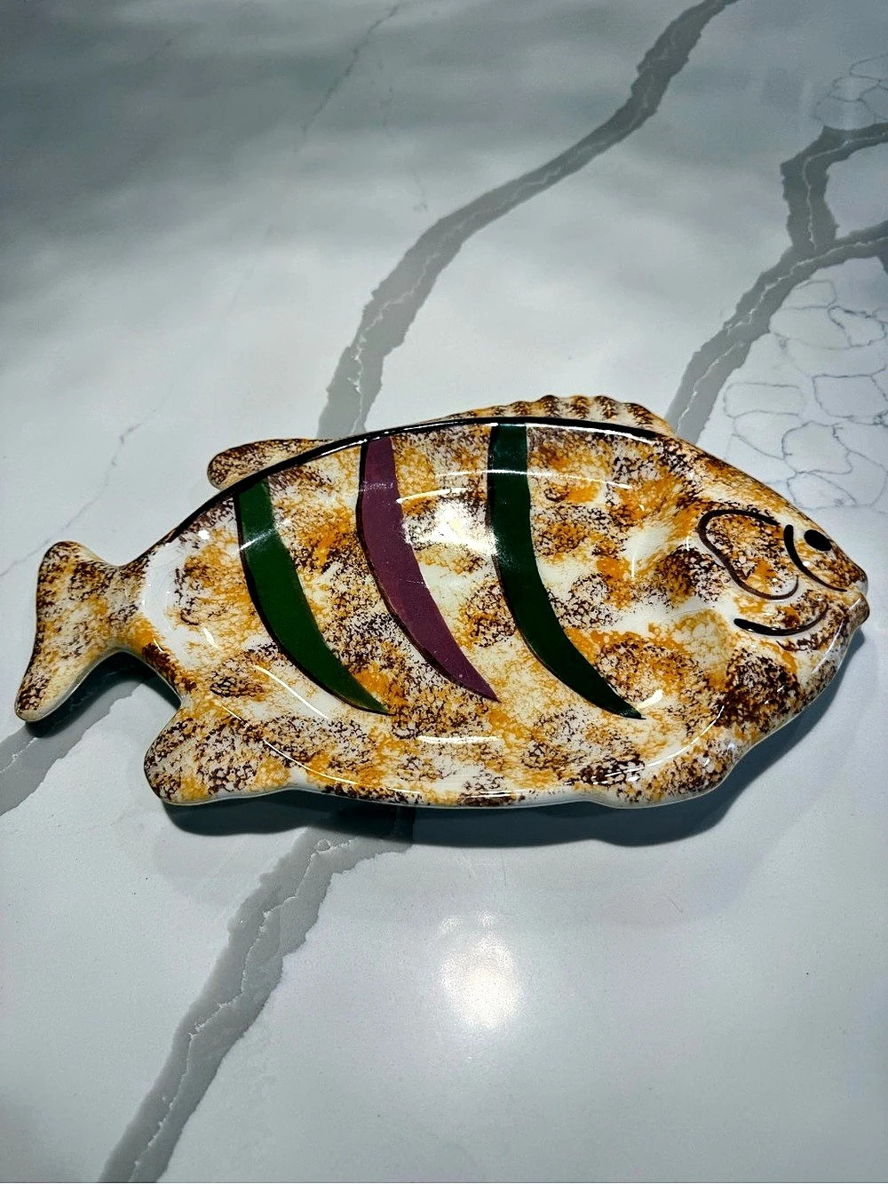 Colorful Ceramic Fish Wall Decor Hanging Fish Coastal Nautical Beach House Art